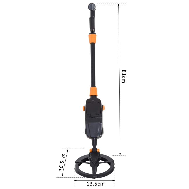 Outsunny Detector de Metales Fácil de usar Alta Precisión Pantalla LCD Bobina de Búsqueda Impermeable Ideal para Principiantes