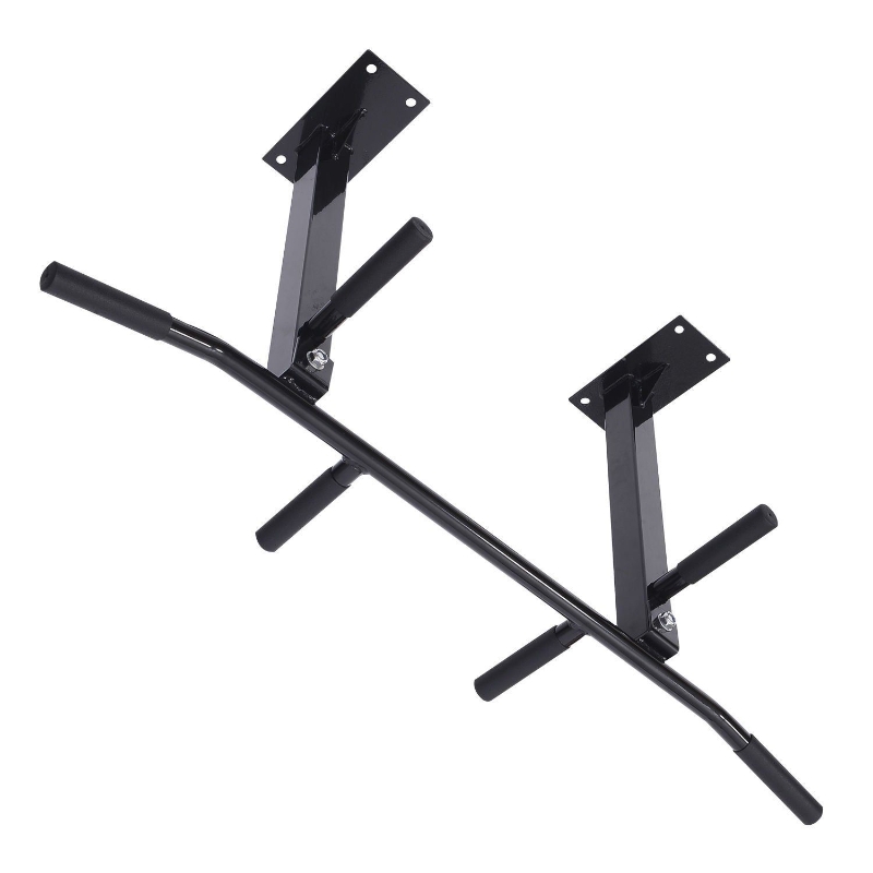HOMCOM Barra Flexiones Montaje en Techo Chin-Up 6 Mangos Barra De Dominadas Carga Maxima 150kg