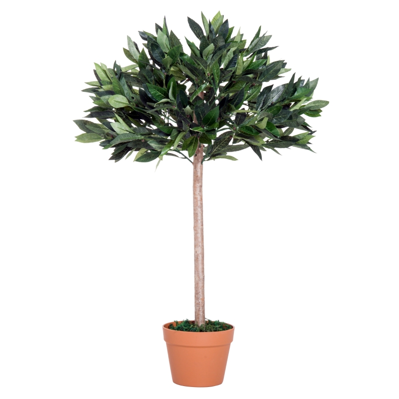 Outsunny Olivo Artificial 90cm Planta Sintética Decorativa