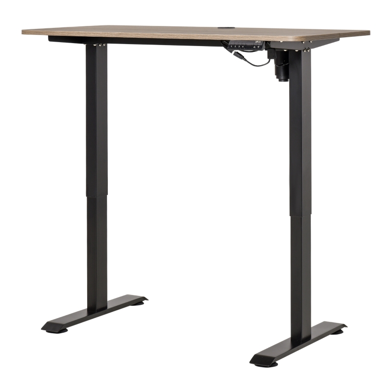 Vinsetto Escritorio Eléctrico de Pie Escritorio de Altura Ajustable para Oficina Casa con 4 Teclas de Memoria Automática Inteligente 120x60x72-116 cm Marco Negro