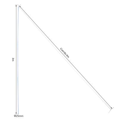 Outsunny® Barras de Apoyo para Sombrilla y Toldo Barras de Tienda de Campaña para Exteriores para Cualquier Tipo de Toldo de Vela