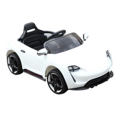 HOMCOM Coche Eléctrico para Niño +3 Años con Mando a Distancia MP3 USB Luces y Sonidos Apertura de Puerta Carga 25kg 115x65x50cm