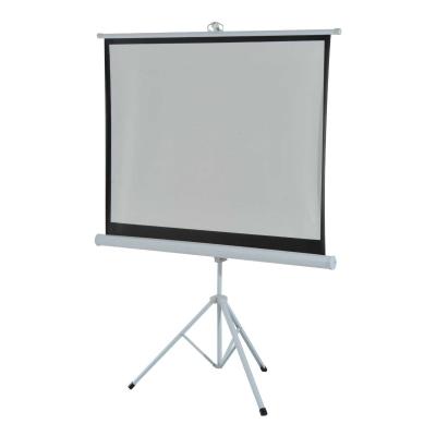 HOMCOM Pantalla para Proyector Plegable Manual Pulgadas Pantalla de Proyección Formato 4:3 con Altura Ajustable Cine en Casa Películas 171x128cm