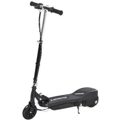 HOMCOM Patinete Eléctrico Niño 7-14 Años E-Scooter Plegable Manillar Ajustable 12km/h Batería Recargable 12V Monopatín 120W Carga 50kg Negro