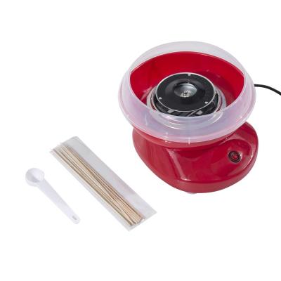HOMCOM Máquina para Nubes de Algodón de Azúcar Acero Inox. y Aluminio 450W-550W 27x26x18cm Rojo