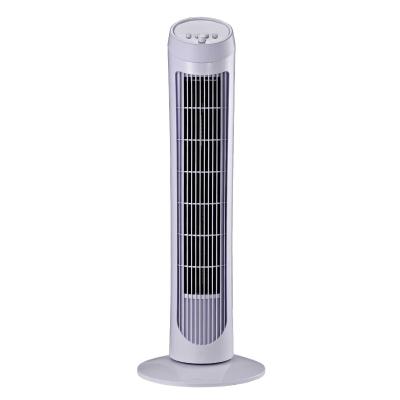 HomCom Ventilador de Torre con Movimiento Oscilante 70°tipo Columna de Pie con 3 Velocidades Potencia 45W φ27x75cm