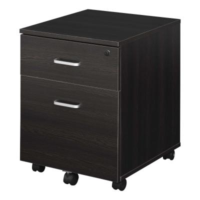 Vinsetto HOMCOM Archivador Móvil para Archivos A4 con Ruedas Gabinete de Archivos Suspendidos con 2 Cajones y Cerradura 40x44x54,6 cm Negro