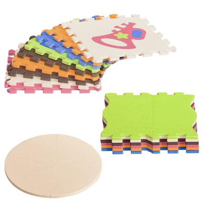 HOMCOM Alfombra Puzzle para Niños 120x90,5x16,5 cm con 25 Piezas de Espuma EVA Suave Área de Cobertura de 9 m² Modelo Instrumentos Musicales Multicolor