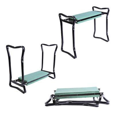 Outsunny® Taburete Reclinatorio de Jardín Portátil y Plegable Banco de Rodillas Asiento de Jardín Kneeler Carga 150kg con Almohadilla de Espuma EVA para Proteger las Rodillas y la Ropa de Manchas