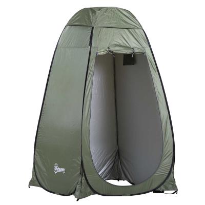 Outsunny Carpa Vestidor Plegable Tienda para Ducha Portátil con Funda para Playa y Montaña 120x120x190 cm Verde