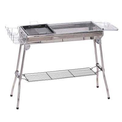 Outsunny Barbacoa de Carbón Portátil Parilla de Carbón Plegable Barbacoa de BBQ Vegetal al Aire Libre 104x33x70cm
