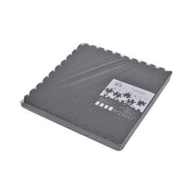 HOMCOM Alfombra Puzzle 6 Piezas Esterilla Protectora de Suelo con Bordes de Espuma EVA de 2,16 m² para Fitness Gimnasio Juego 60x60x1,2cm