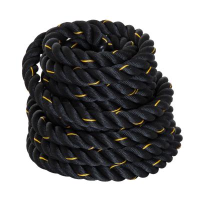HomCom Cuerda de Batalla Battle Rope para Ejercicio y Formación de Fitness y Crossfit diametros 38mm Longitud 9m