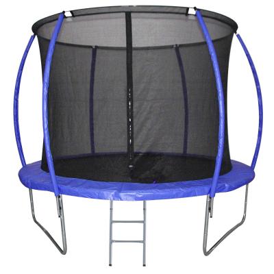 HOMCOM Cama Elástica Multifuncional para Exterior e Interior Trampolín Grande con Red Seguridad y Escalera Carga 100kg Diám.244x205cm