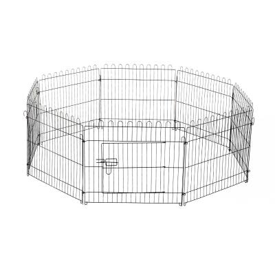 PawHut Parque Perros Jaula Plegable Mascotas Cerca Entrenamiento Cachorros 8 Vallas (71x61cm)