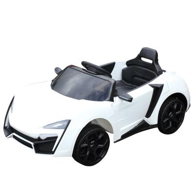 HOMCOM Coche Eléctrico Infantil para Niños a partir de 3 Años con Mando a Distancia 118x70x50cm Blanco