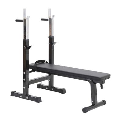 HOMCOM Banco de Pesas Plegable Bancos Musculacion Entrenamiento Maquina Gimnasio Gym Altura Ajustable Carga 150KG