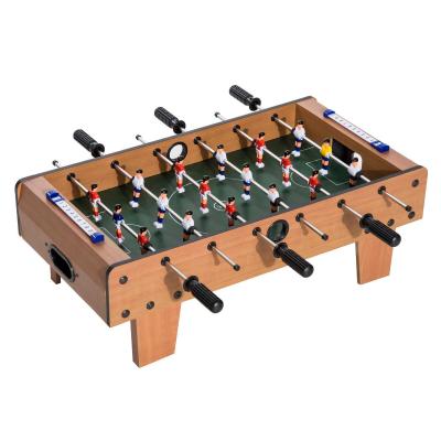 HomCom Juego Mesa de Fútbol Madera para Niño +3 Años y Adultos - 69x37x24cm