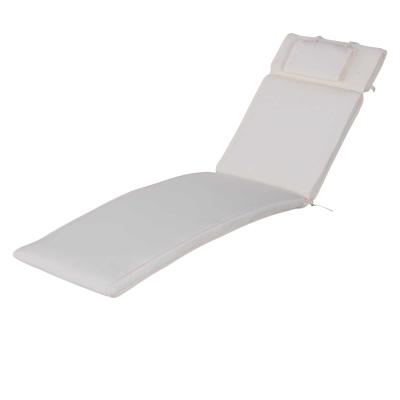 Outsunny® Cojín Tumbona Colchoneta Suave para Tumbona Almohadilla Plegable Cubiertas Acolchadas para Exterio Jardín Patio 198x53x5cm Beige