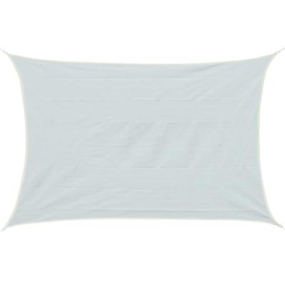 Outsunny Toldo Vela 3x4m Color Crema Sombrilla Parasol Cuadrado Terraza Jardin Camping