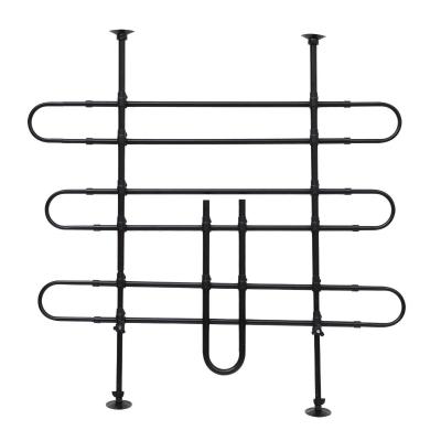 Barrera para Maletero tipo Reja Separadora Universal para Protección de Perros - Acero - Color Negro - 85-105x85-128cm