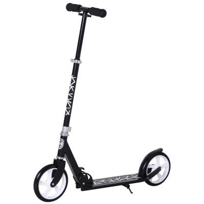 HOMCOM Patinete Plegable Scooter con Manillar Altura Ajustable 86/92/98cm Patinete para Adultos y Niños (más de 14 años) Tipo Monopatín Carga 100kg