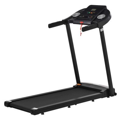 HOMCOM Cinta de Correr Eléctrica Plegable con 12 Programas Velocidad hasta 12 km/h Silencioso Cinta de Andar con Pantalla LED y Ruedas de Transporte 133x60x114 cm Negro