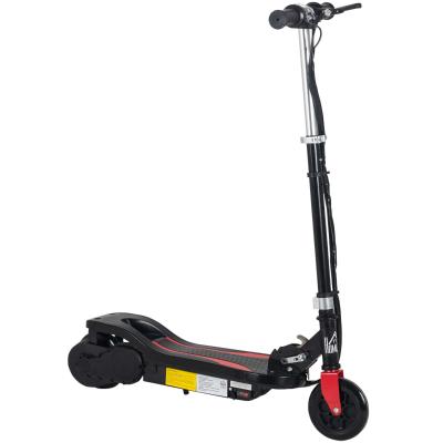 HOMCOM Patinete Eléctrico Plegable Soporta hasta 50 kg Scooter Eléctrico con Altura Ajustable Interruptor de Arranque y Frenos 75x36x82-93 cm Negro