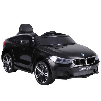 HomCom Compatible con Coche Eléctrico para Niño Automóvil Infantil +3 Años con Control Remoto Batería 6V Luces y Sonidos MP3 USB Apertura de Puerta Carga 30kg 106x64x51cm BMW 6GT