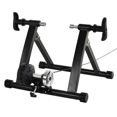 HOMCOM Rodillo Bicicleta con Resistencia de 8 Niveles Entrenamiento Doméstico Entrenador de Bicicleta Ejercicio Plegable Acero 120kg Negro