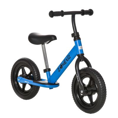 HOMCOM Bicicleta sin Pedales para Niños de +3 Años con Sillín y Manillar Ajustables Bicicleta de Equilibrio Infantil con Estructura de Acero 89x37x55-60 cm Azul