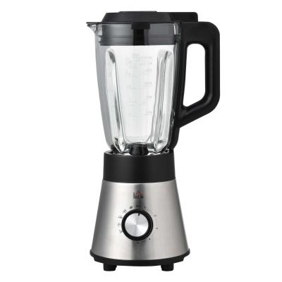 HOMCOM Batidora de Vaso 1000W Jarra de Cristal de 1.5L con 4 Programas 5 Velocidades Ajustables Cuchilla de 6 Hojas Acero Inoxidable y Botella Portátil 22,4x19x43 cm Negro