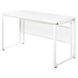 HOMCOM Mesa de Computadora Multifuncional Escritorio Estable con Pies Ajustable para Despacho Casa Estudio Gaming 135x60x75 cm Blanco