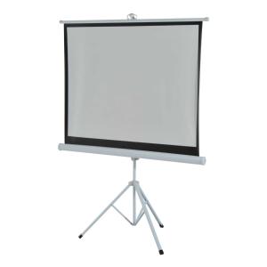 HOMCOM Pantalla para Proyector Plegable Manual Pulgadas Pantalla de Proyección Formato 4:3 con Altura Ajustable Cine en Casa Películas 171x128cm