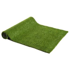 Outsunny Césped Artificial con Altura de Hierba 25mm Tipo Alfombra o Estera de Hierba Sintética de Exterior para Jardín y Terraza 300x100x2,5cm (Modelo 2: 1 pieza)