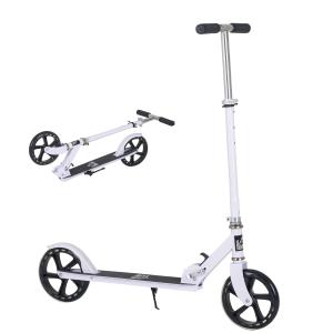 HOMCOM Patinete Plegable para Niños de +3 Años Scooter Infantil Manillar Ajustable en Altura de 4 Niveles con Pastilla de Freno 88x37x75-100 cm
