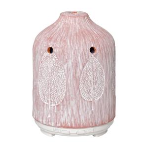 HOMCOM Difusor de Aromas 100ml Humidificador Aromaterapia con 7 Colores LED 2 Modos de Vaporización y Apagado Automático Ultra Silencioso Ø9,8x14,5 cm Rosa