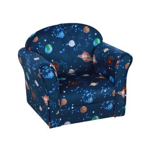 HOMCOM Sillón Infantil Bonito Mini Sofá para Niños Mayores de 3 Años Ergonómico Cómodo Patas Antideslizantes 50x39x44cm