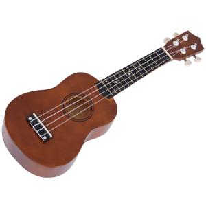 HOMCOM Ukelele Soprano de 21 Pulgada para Principiantes Concierto Cuerdas Aquila de Nylon Marrón
