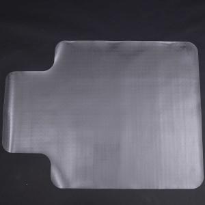 HomCom® Alfombra Protectora para Silla de Oficina PVC Transparente 90x120cm Protector Suelo Enmoquetado