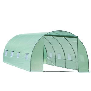 Outsunny Invernadero tipo Caseta 600x300x200 cm para Jardín y Terraza Cultivo de Plantas y Semillas