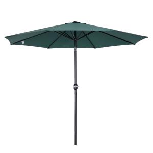 Outsunny Parasol Grande de Jardín Desmontable Ángulo Regulable y Manivela de Apertura Fácil 300x245cm Verde