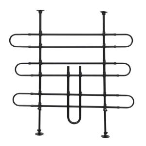 Barrera para Maletero tipo Reja Separadora Universal para Protección de Perros - Acero - Color Negro - 85-105x85-128cm