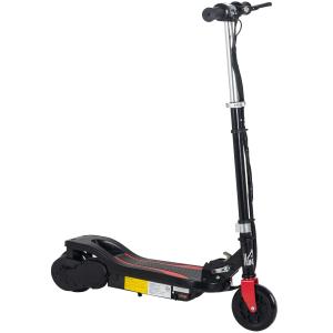 HOMCOM Patinete Eléctrico Plegable Soporta hasta 50 kg Scooter Eléctrico con Altura Ajustable Interruptor de Arranque y Frenos 75x36x82-93 cm Negro
