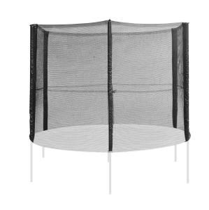 HOMCOM Red de Seguridad para Cama Elástica Redonda Recambio de Red para Trampolín Ø244x165cm (6 Barras) Negro