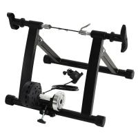 HOMCOM Rodillo Bicicleta 5 Niveles de Resistencia Cicloentrenador Entrenamiento de Acero 54,5x47,2x39,1cm Negro