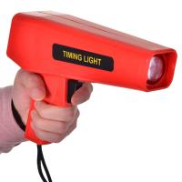 HOMCOM Pistola Estroboscopica 12V Motor Gasolina Lampara Xenon Punto De Encendido Color Rojo