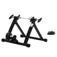 HOMCOM Rodillo Magnético de Ciclismo Rodillo Entrenamiento Bicicleta Plegable 54.5x47.2x39.1cm Acero