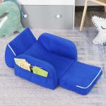HOMCOM Sillón para Niños Sofá Transformable Diseño 2 en 1 Cama Infantil Plegable de 2 Posiciones con Reposabrazos Asiento Ancho Acolchado Cómodo 51x45x38 cm Rosa(c-2)