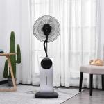 HOMCOM Ventilador Nebulizador Multidireccional Apto para Agua o Aceites Aromáticos con Programación de Apagado Automático Ф44.5x135cm(c-2)